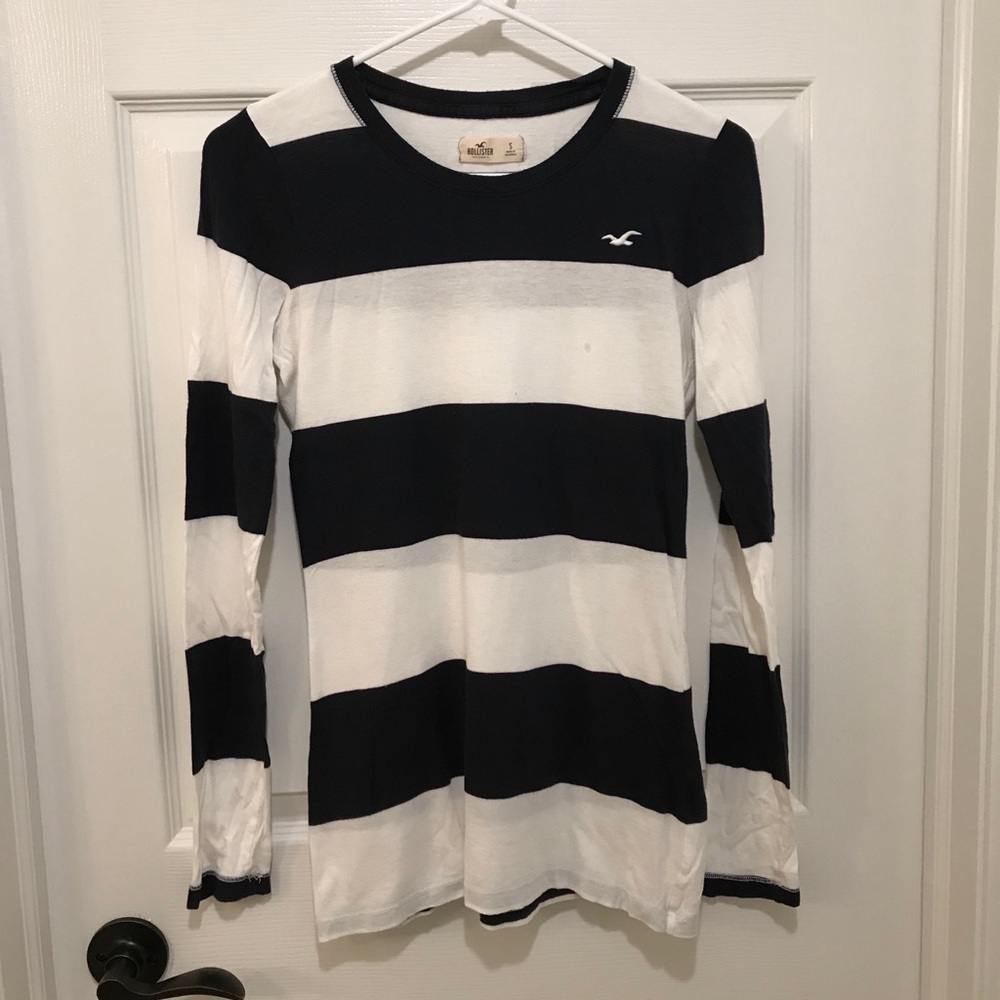 Hollister Horizontal Striped Long Sleeve Shirt